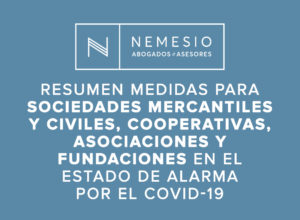 COVID-19 Medidas para sociedades mercantiles y civiles, cooperativas, asociaciones y fundaciones - nemesio abogados y asesores