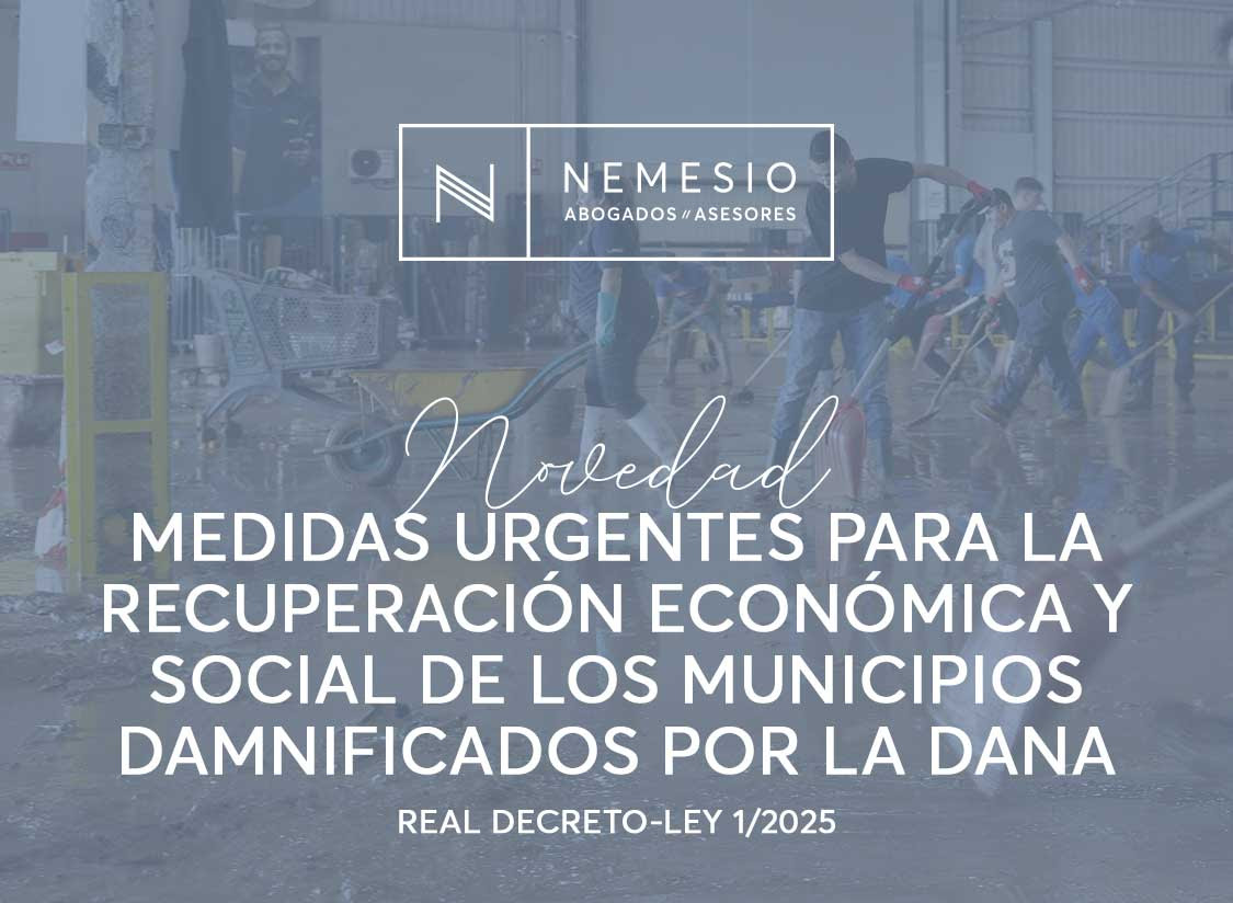 Medidas urgentes para la recuperación económica y social de los municipios damnificados por la DANA